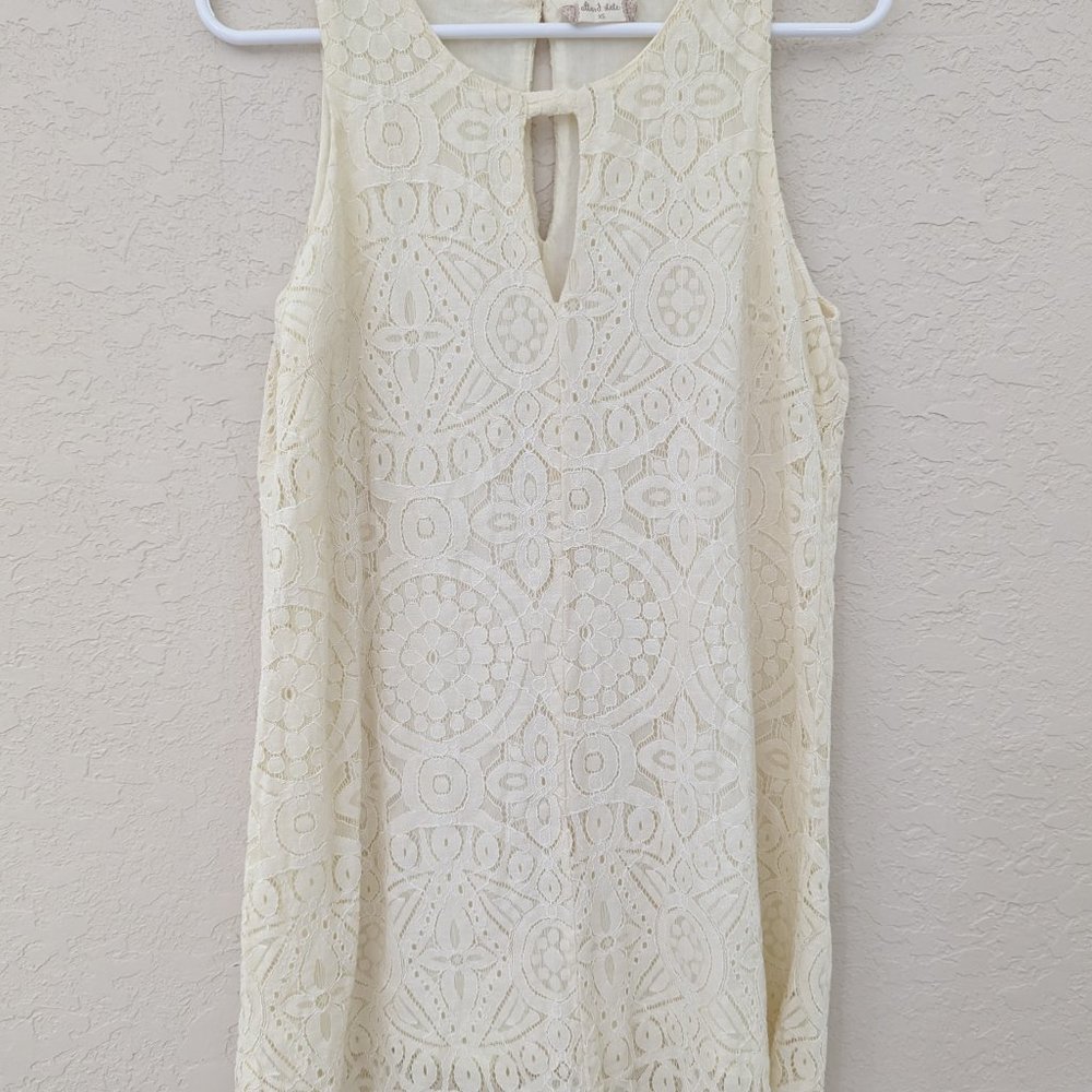 Altar'd State Lace High Neck Dress Size XS Bridal Wedding Boho - Picture 2 of 7